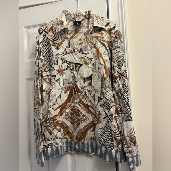 Just Cavalli tunic shirt size medium bohemian print - Picture 1 of 5